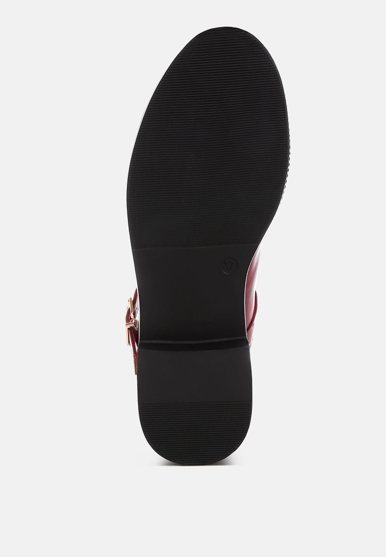 ejeta faux leather mary jane shoes#color_burgundy