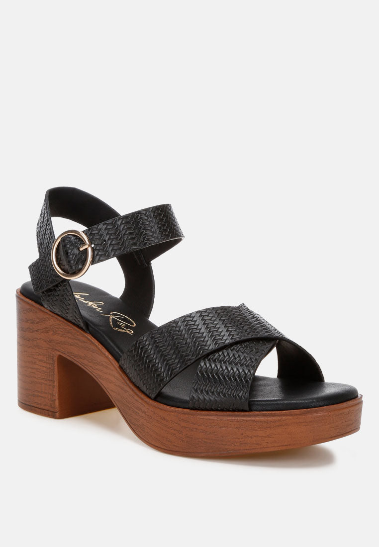 elenia platform block heel sandals by ft#color_black