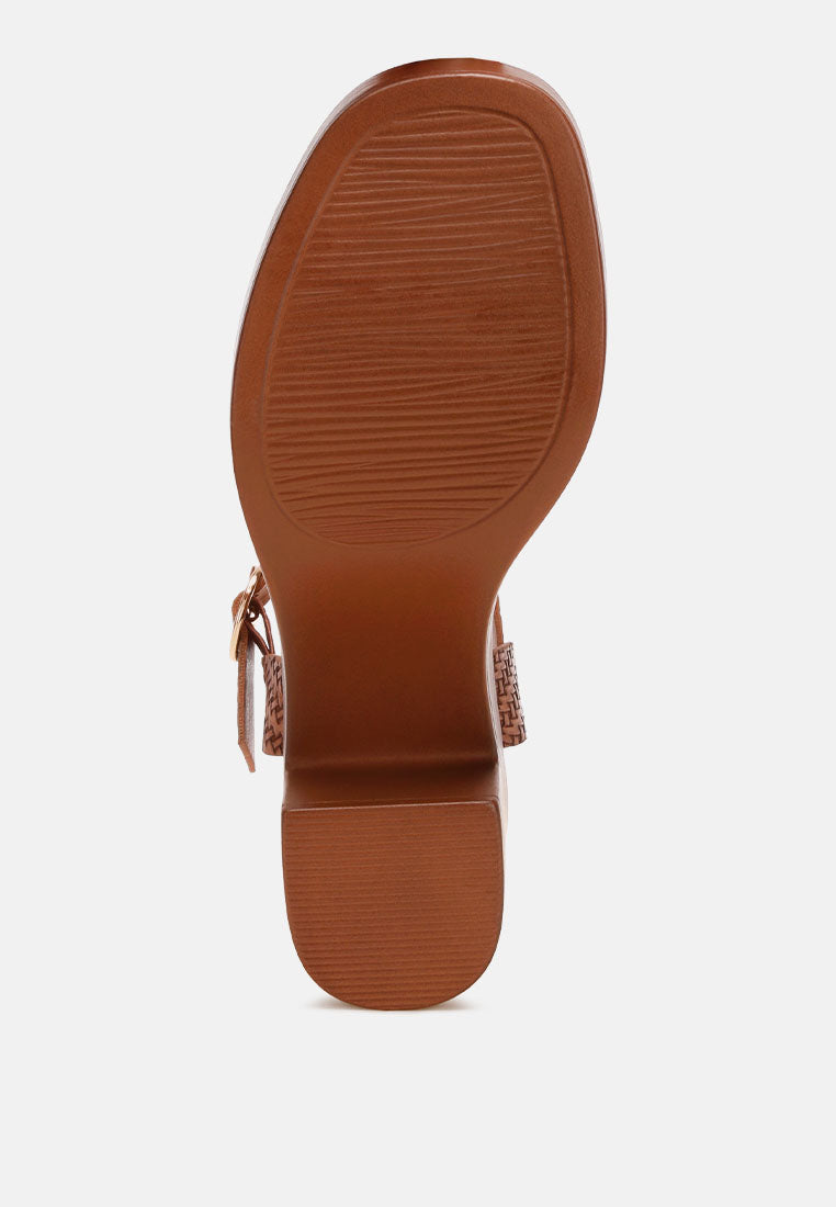 elenia platform block heel sandals#color_tan-embossed-faux-leather