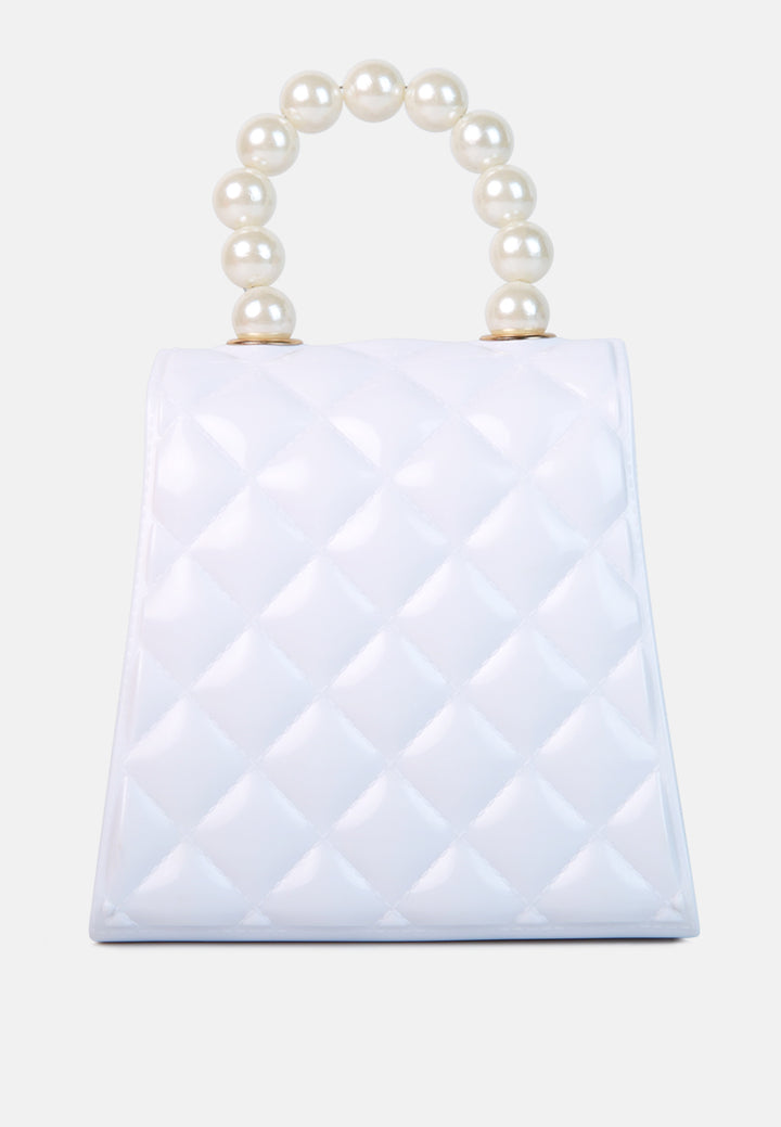 embellished quilted pattern mini bag#color_white