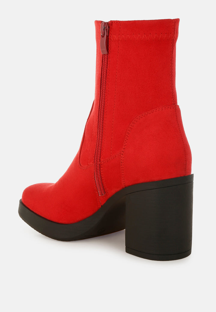 enito microfiber sock boots#color_red