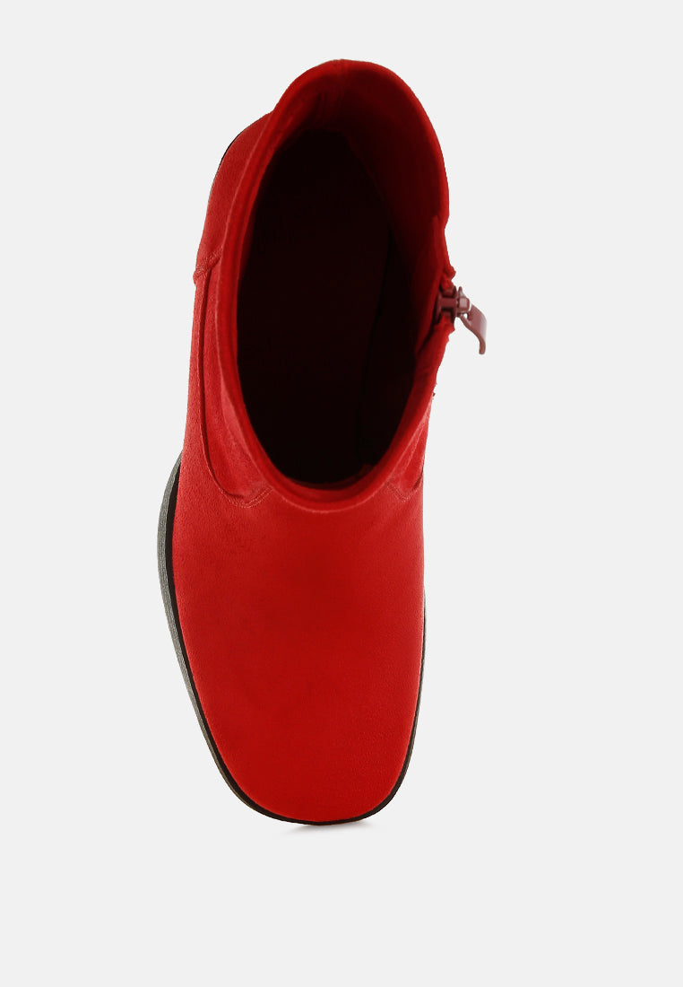 enito microfiber sock boots#color_red