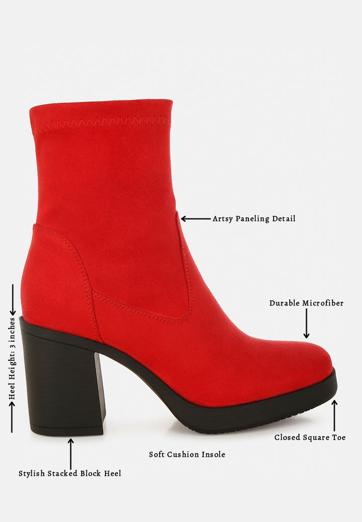 enito microfiber sock boots#color_red