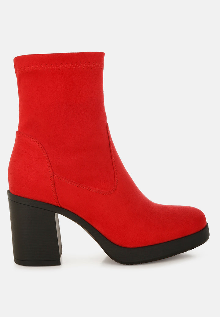 enito microfiber sock boots#color_red