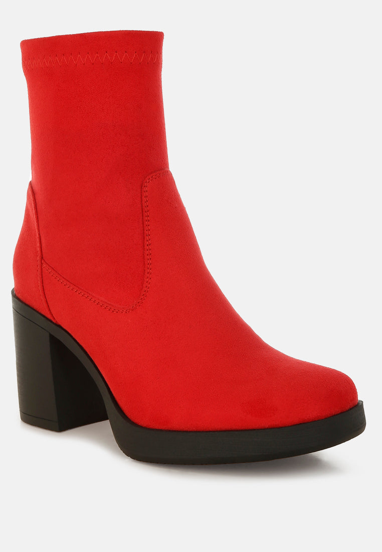 enito microfiber sock boots#color_red