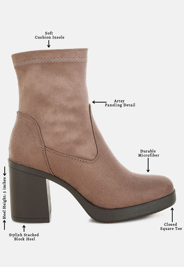 enito microfiber sock boots#color_taupe