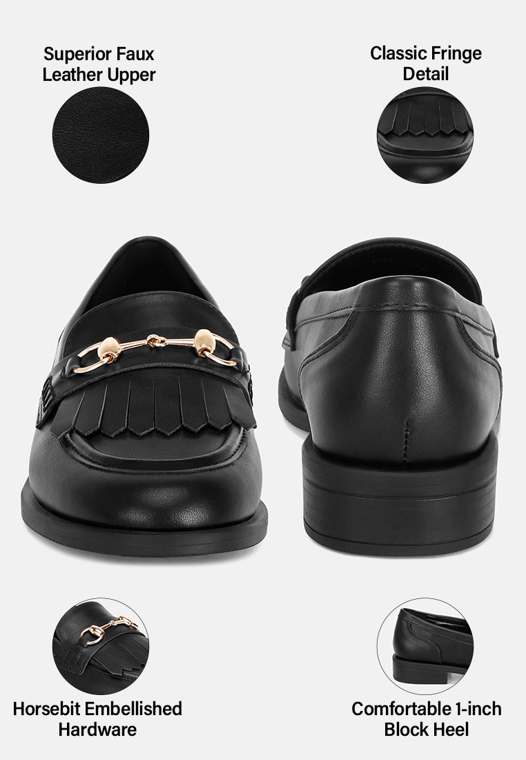 enola low block heel loafers by mode#color_black