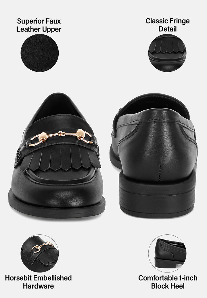 enola low block heel loafers by mode#color_black