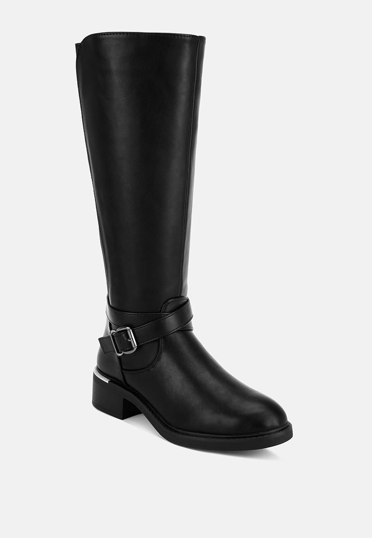 botas largas eufemia clásicas de corte ancho#color_negro-smooth