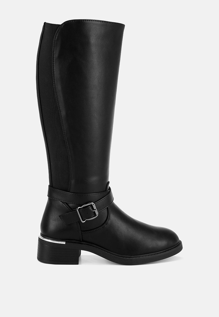 botas largas eufemia clásicas de corte ancho#color_negro-smooth