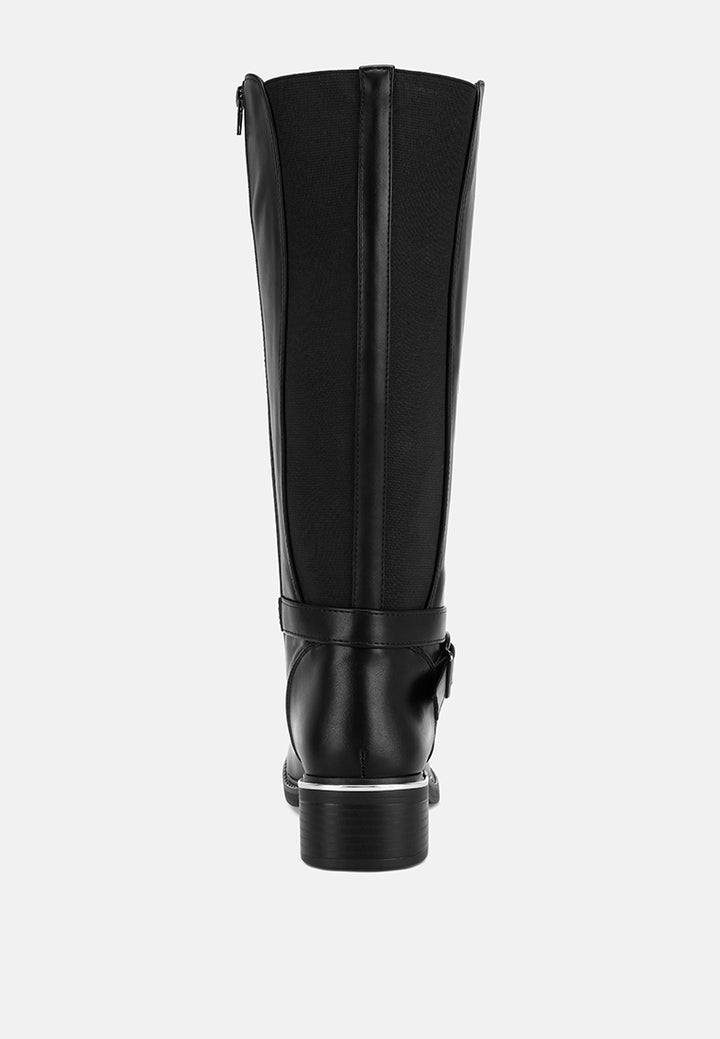 botas largas eufemia clásicas de corte ancho#color_negro-smooth