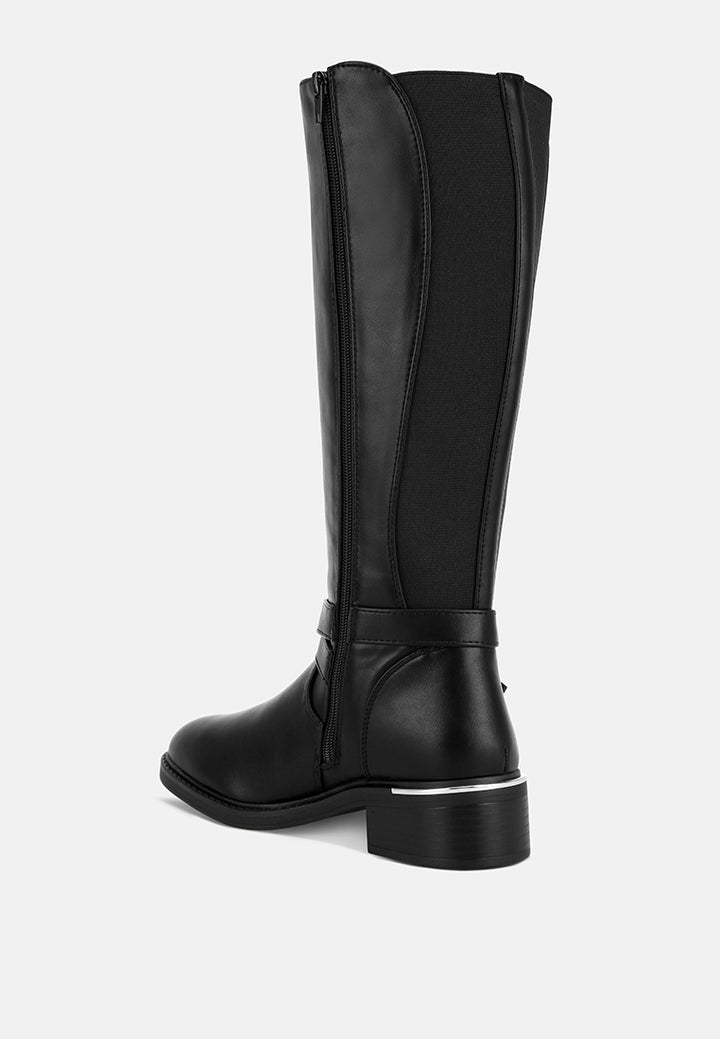 botas largas eufemia clásicas de corte ancho#color_negro-smooth