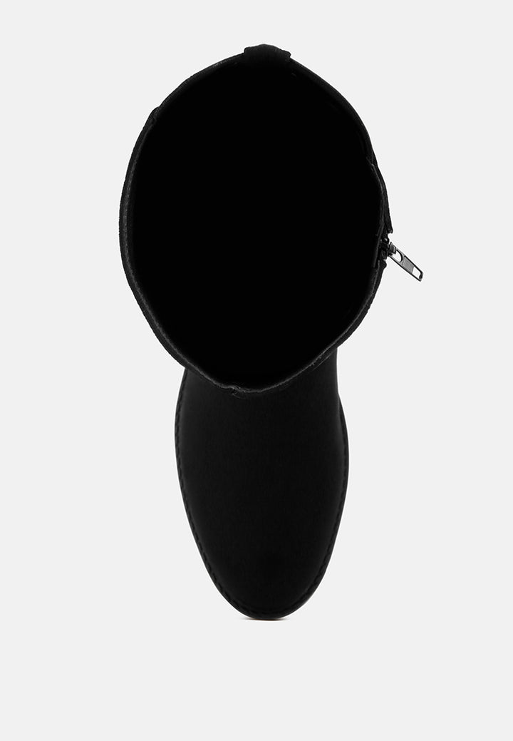 botas largas eufemia clásicas de corte ancho#color_negro-ante