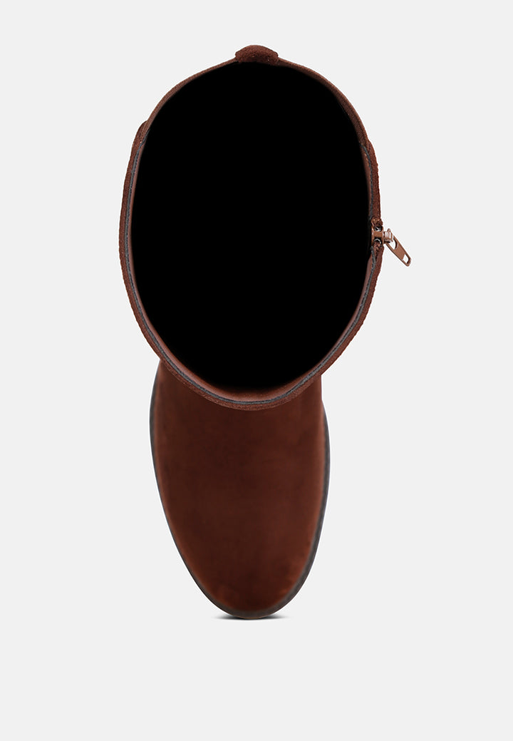 botas largas eufemia clásicas de corte ancho#color_marrón-ante
