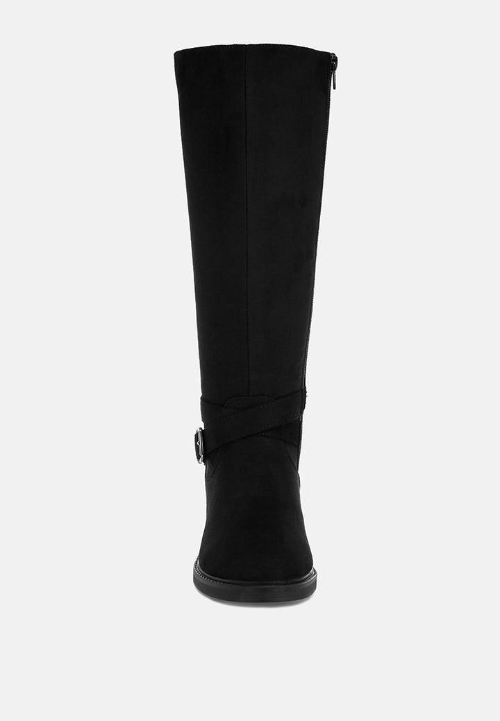 botas largas eufemia clásicas de corte ancho#color_negro-ante