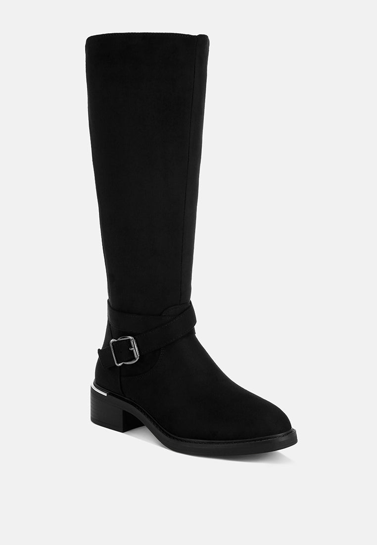 botas largas eufemia clásicas de corte ancho#color_negro-ante