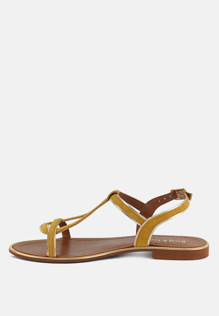 feodora flat slip on sandals#color_yellow