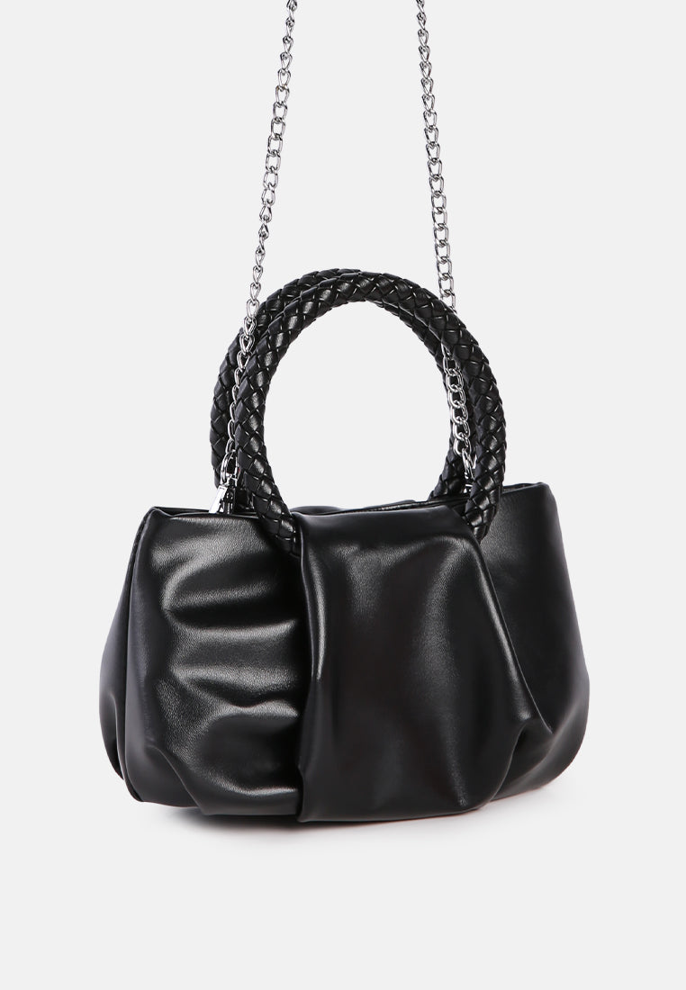 black soft handbag#color_black