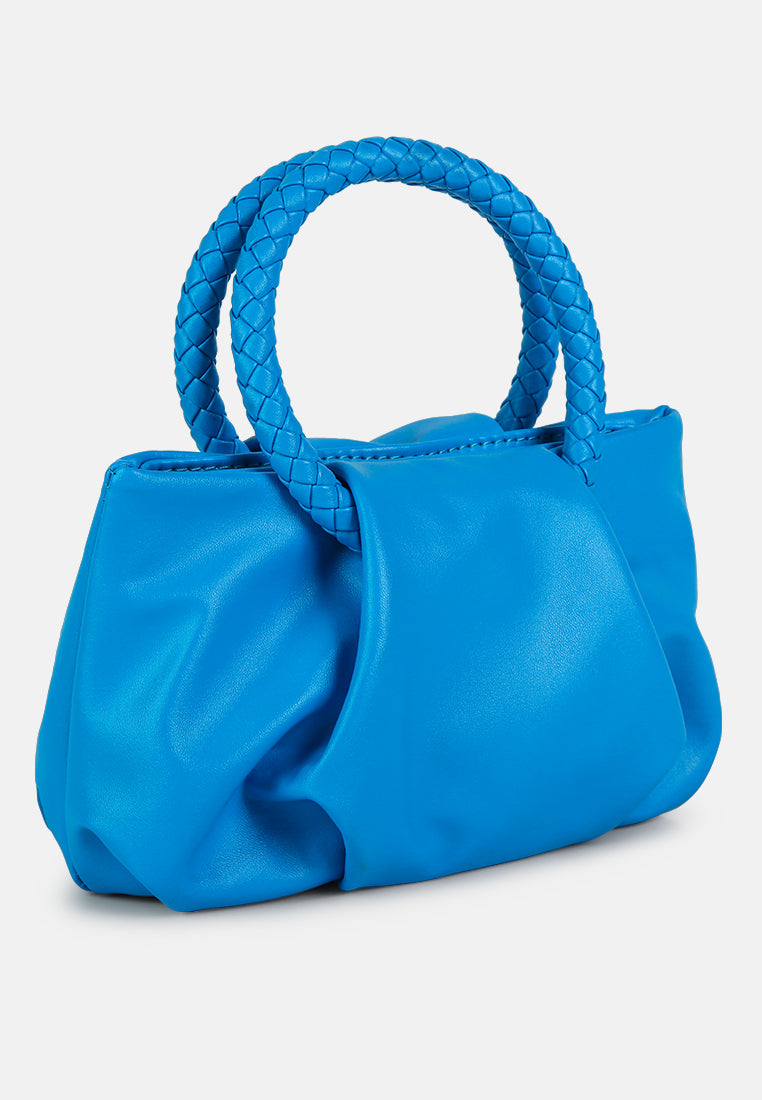 soft handbag#color_blue