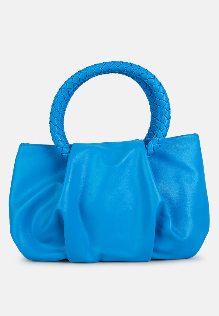 soft handbag#color_blue