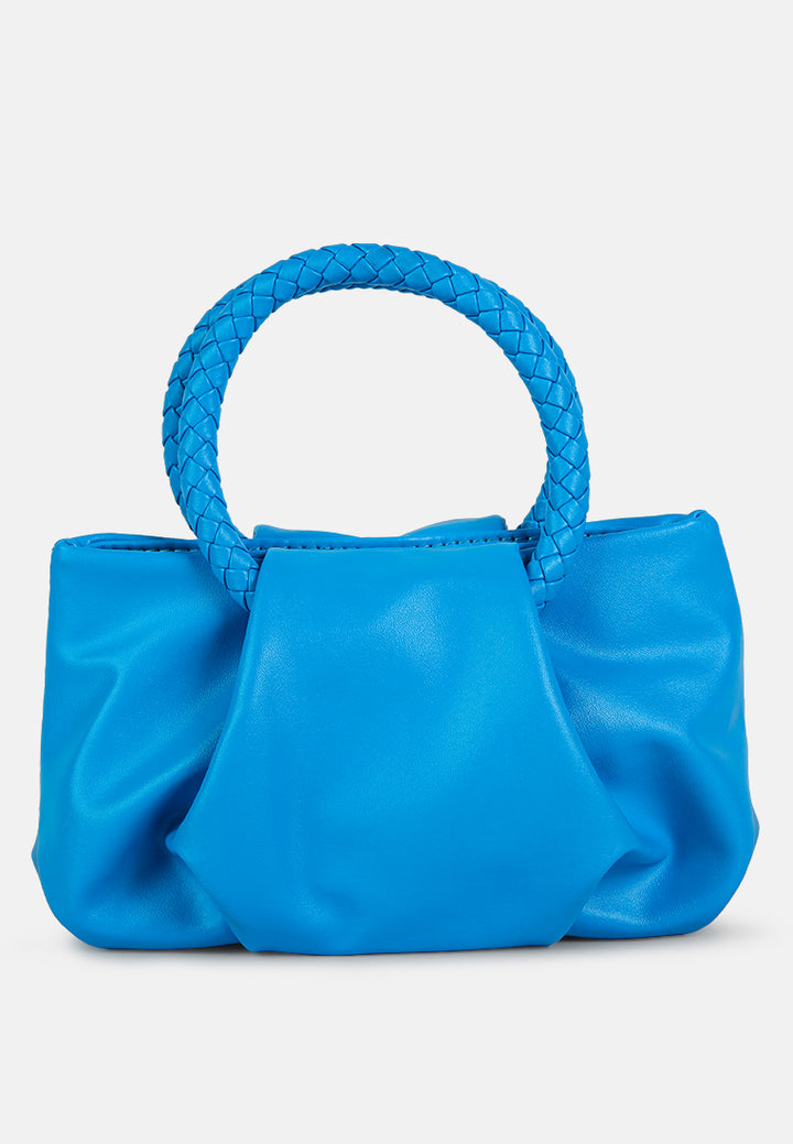 soft handbag#color_blue