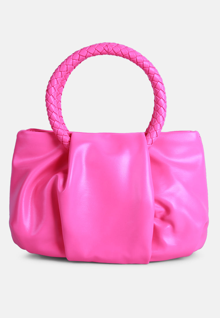 soft handbag#color_fuschia