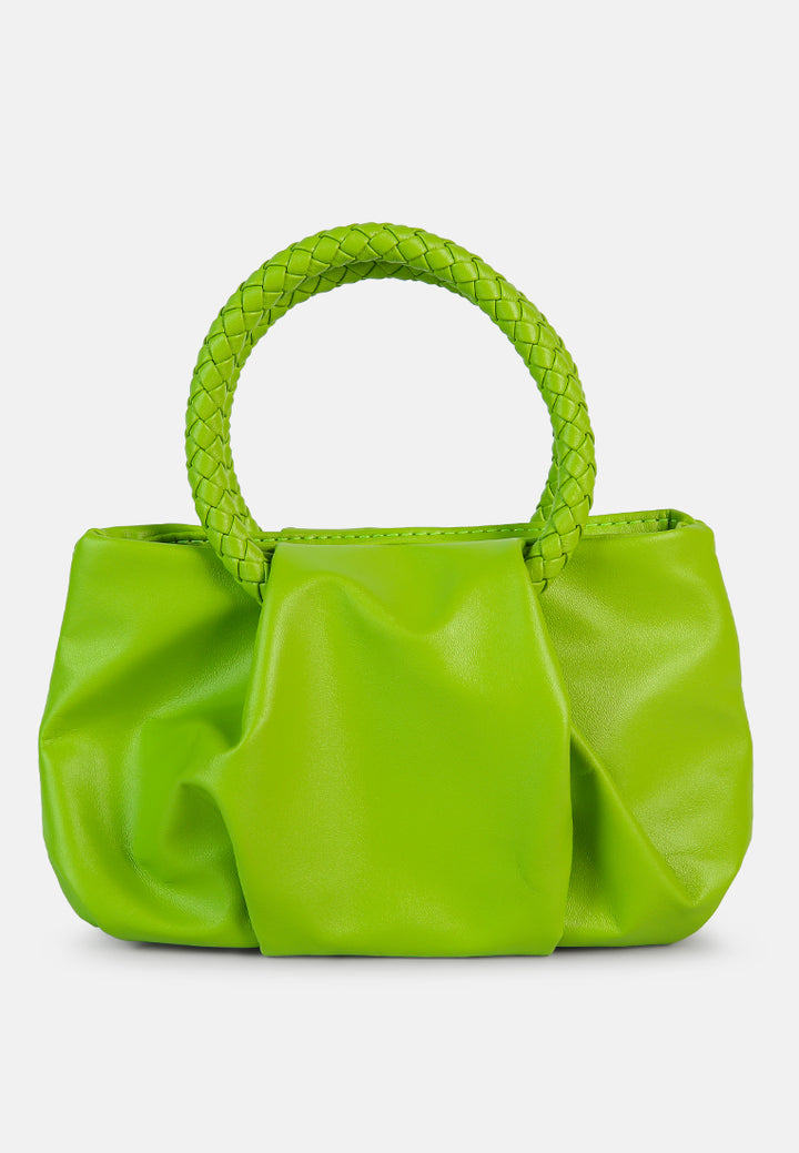 soft handbag#color_lime-green