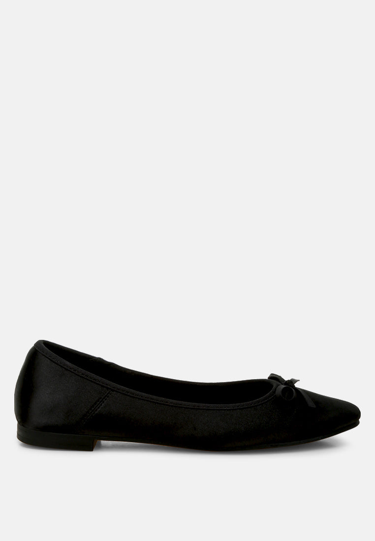 satin bow embellished ballerinas by rag#color_black