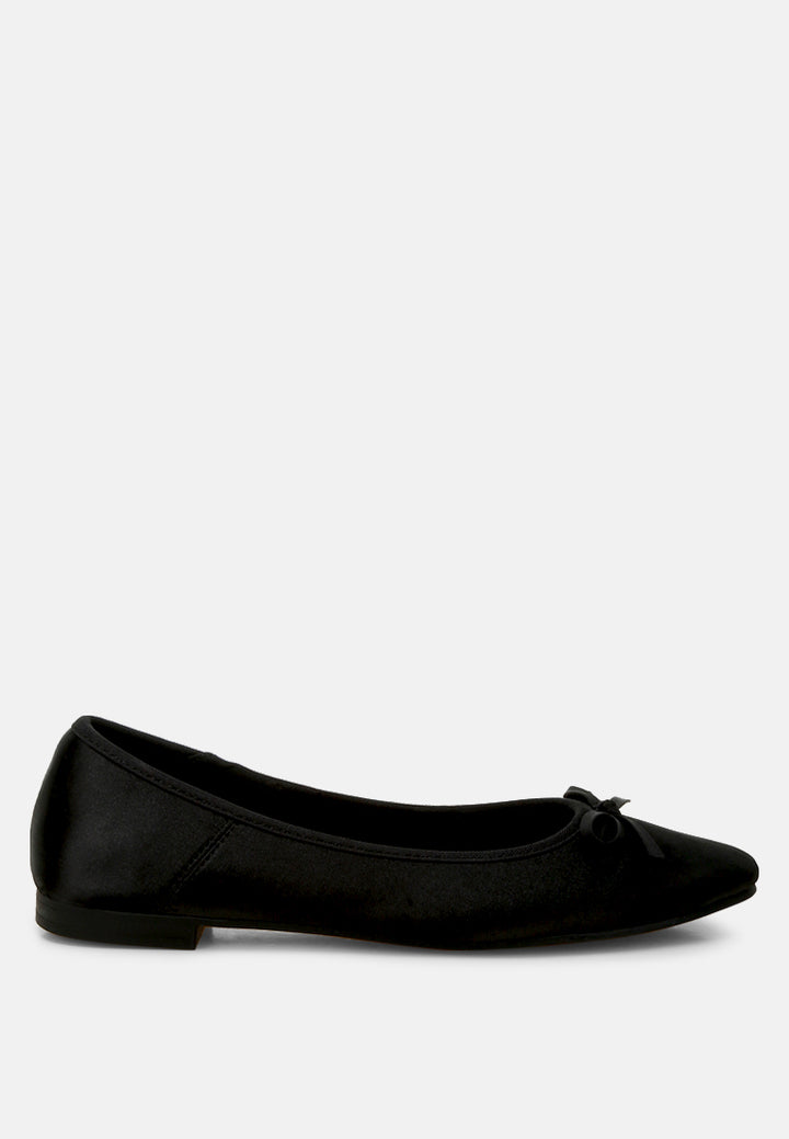 satin bow embellished ballerinas by rag#color_black