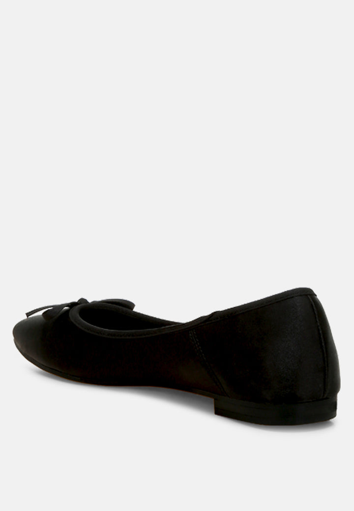satin bow embellished ballerinas by rag#color_black