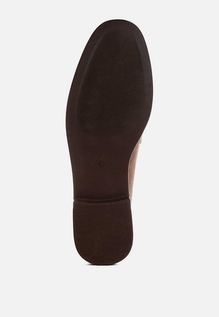 fhalko penny strap low block heel loafers by ft#color_taupe-microfiber