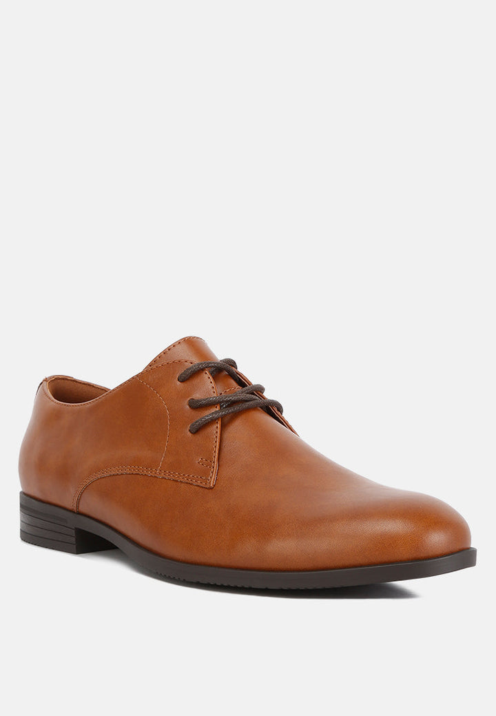 men's minimalist derby shoes by rag#color_tan