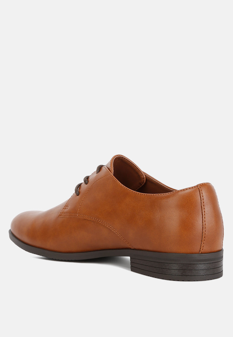 men's minimalist derby shoes by rag#color_tan