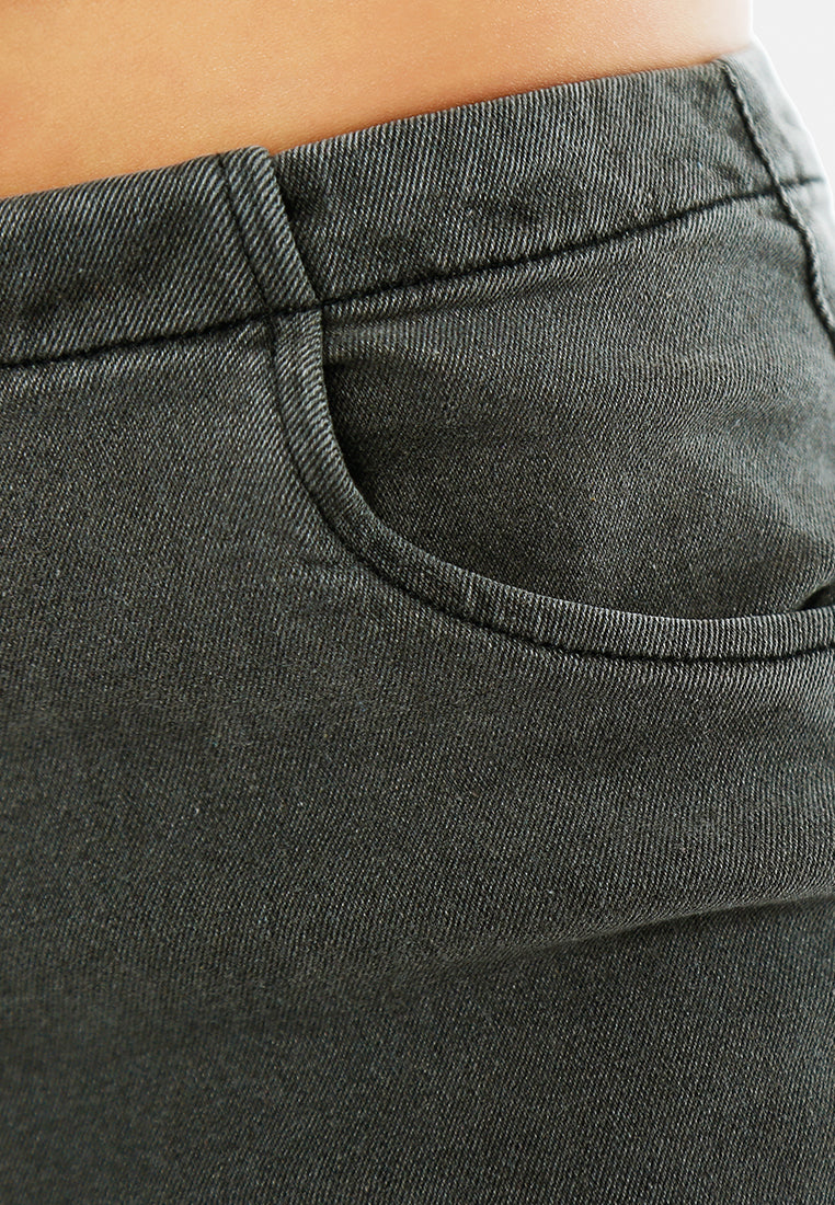 flared denim jeans by ruw#color_black