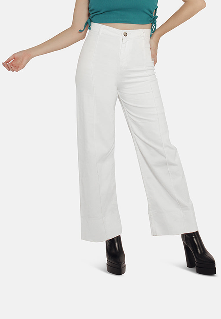 flared pants for women#color_off-white
