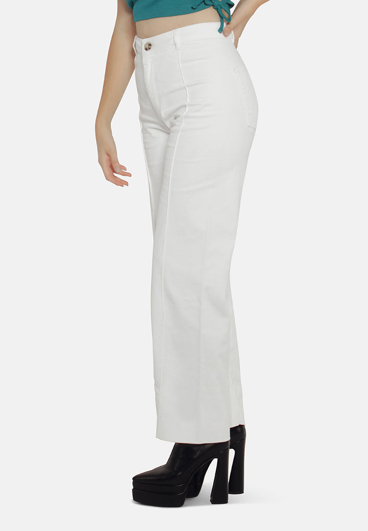 flared pants for women#color_off-white