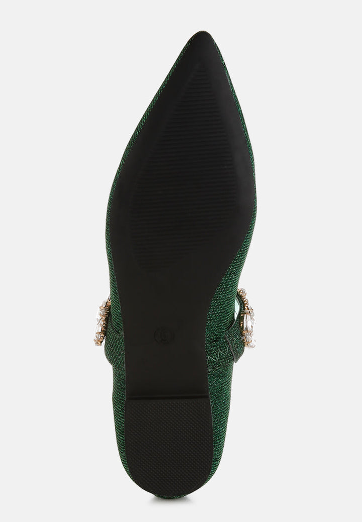flavia broche de diamantes bailarinas con purpurina#color_green