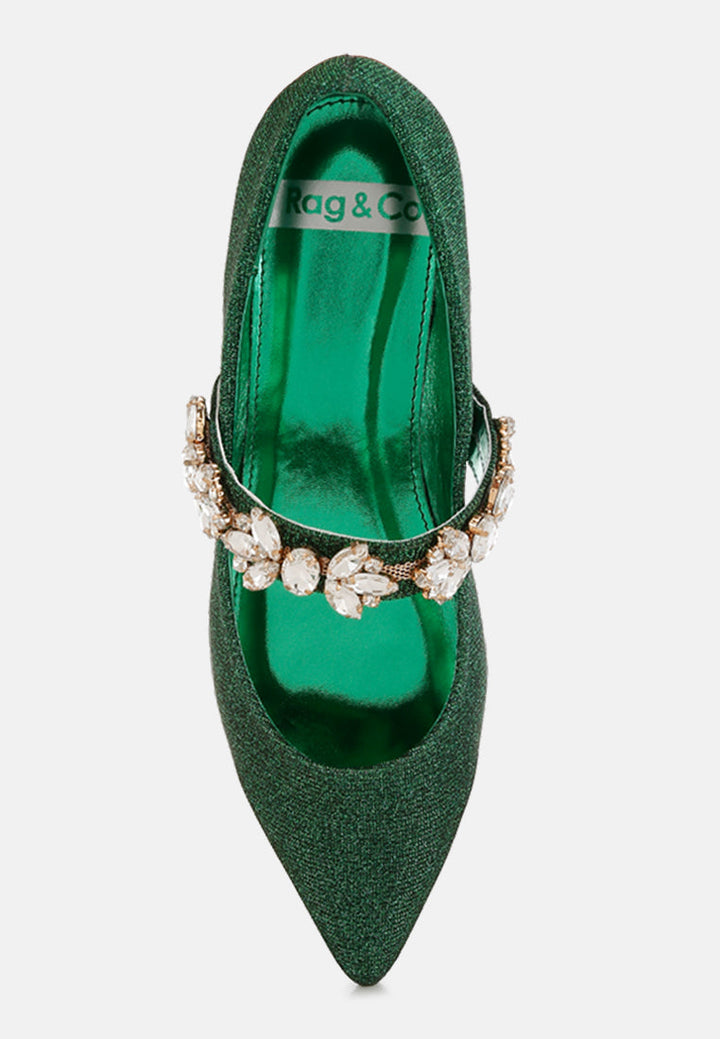 flavia broche de diamantes bailarinas con purpurina#color_green