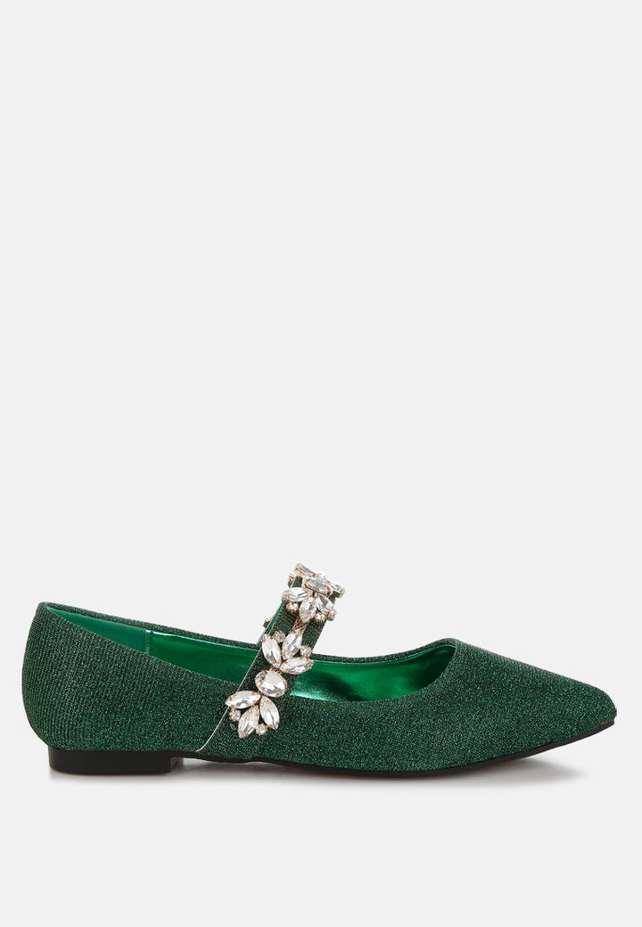 flavia broche de diamantes bailarinas con purpurina#color_green
