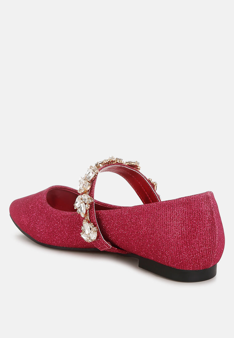 flavia broche de diamantes bailarinas con purpurina#color_fucsia