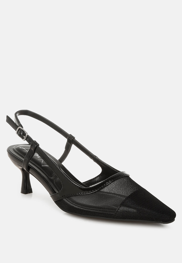 florina snip-toe slingback heel sandals#color_black