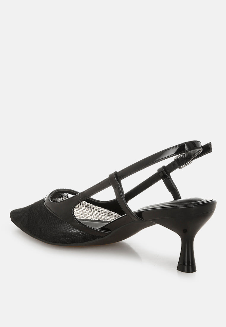florina snip-toe slingback heel sandals#color_black