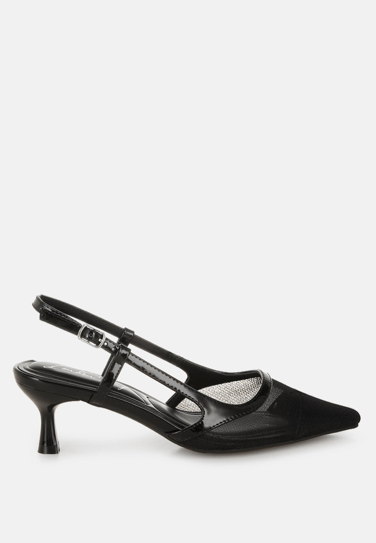 florina snip-toe slingback heel sandals#color_black