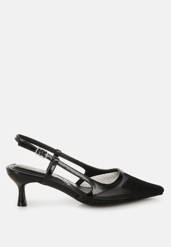 florina snip-toe slingback heel sandals#color_black