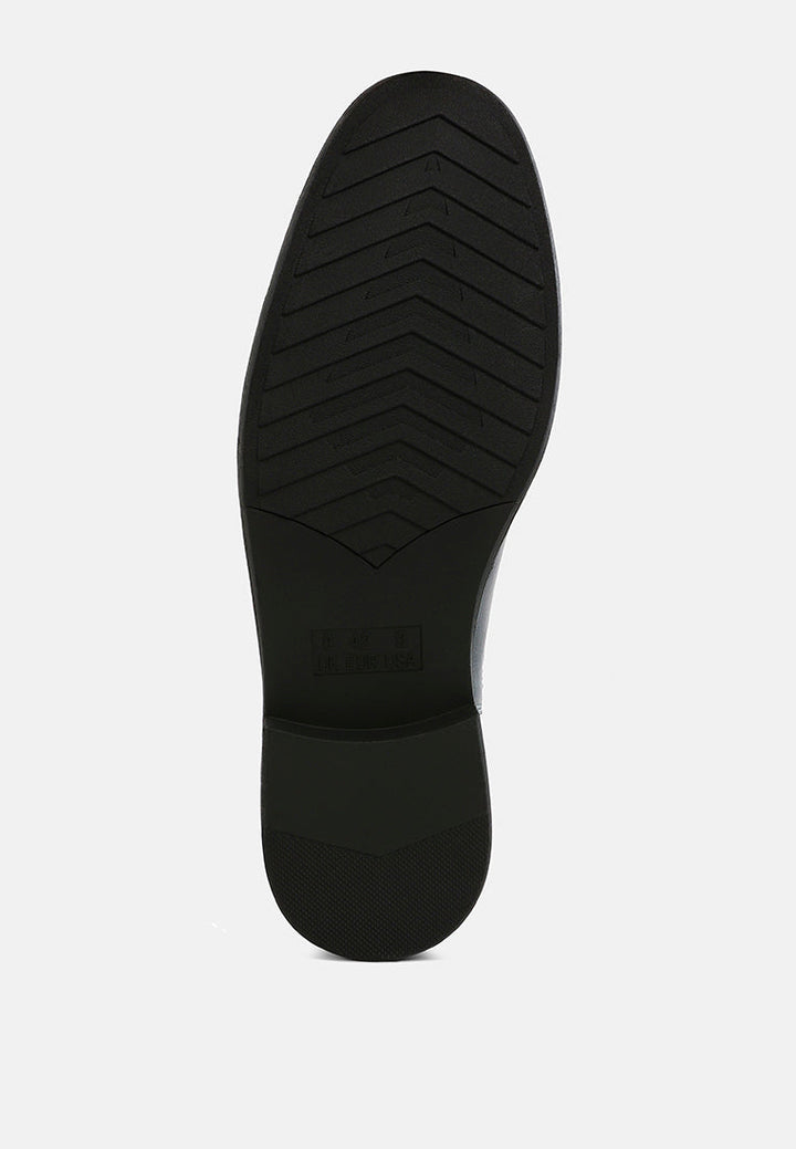 men's faux leather chelsea boots by mode#color_navy