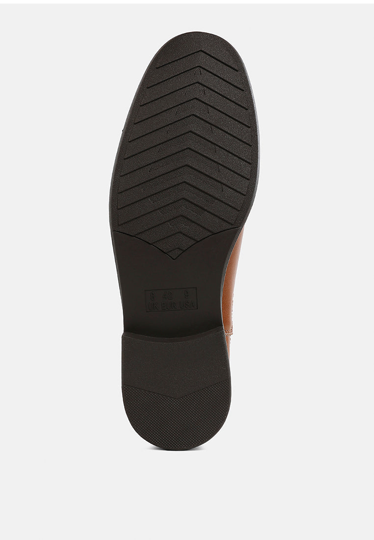 men's faux leather chelsea boots by mode#color_tan