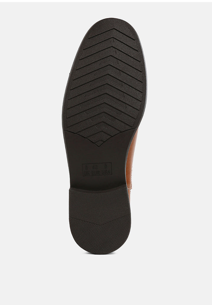 men's faux leather chelsea boots by mode#color_tan