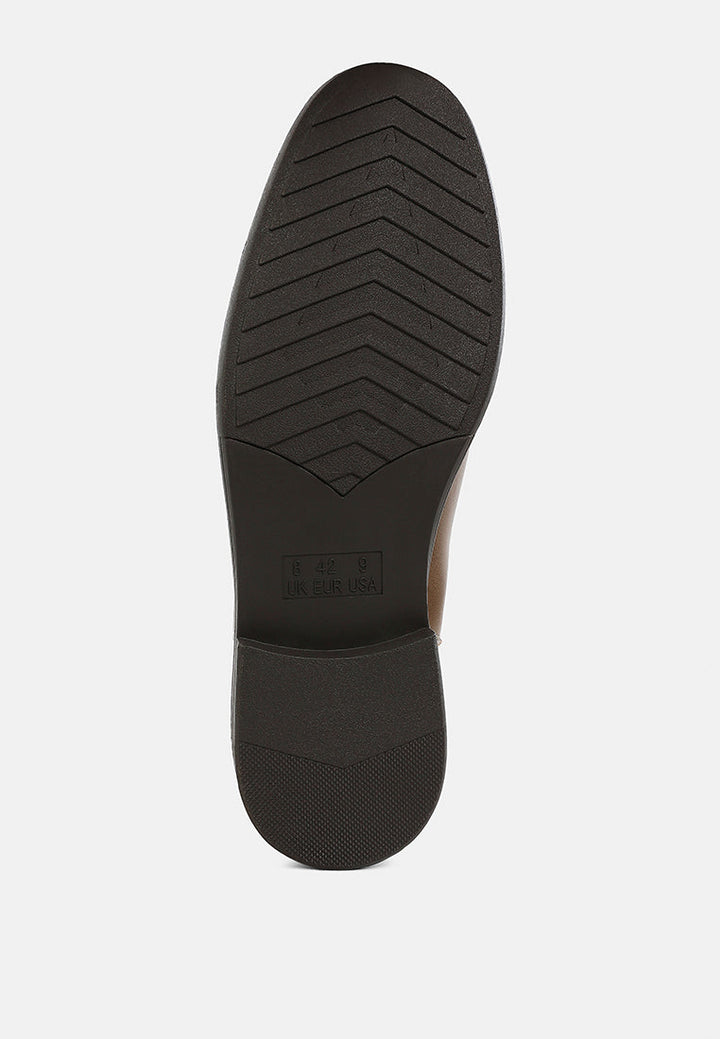 men's faux leather chelsea boots by mode#color_taupe