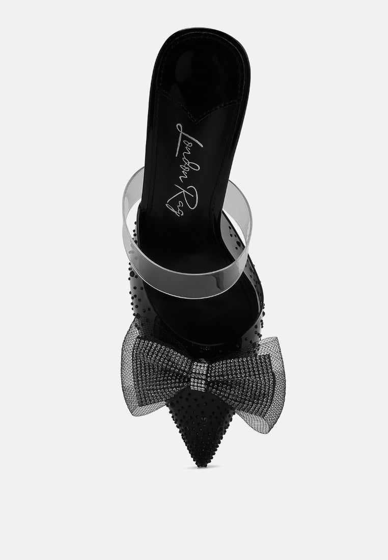 embellished bow kitten heels by ruw#color_black