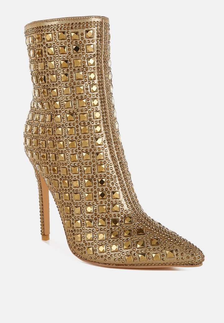 pointed toe rhinestones stiletto boots by rag#color_gold